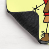 Camping Girl met lantaarns en touwtjes Muismat (Hoek)