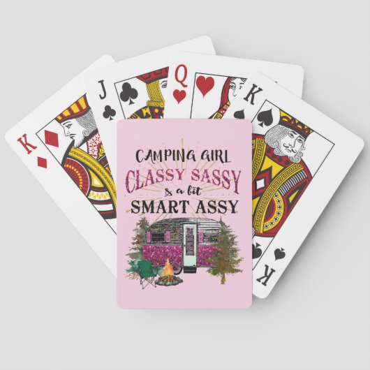 Camping Girl Pokerkaarten (Achterkant)