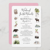 Camping Glamping Bachelorette Weekend Route Kaart (Voorkant / Achterkant)