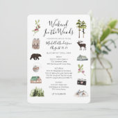 Camping Glamping Bachelorette Weekend Route Kaart (Staand voorkant)