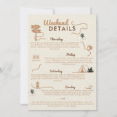 Camping Glamping Camp Earth 30e Verjaardag Weekend Kaart (Achterkant)