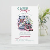 Camping Glamping Camp Wifey Bachelorette Party Kaart (Staand voorkant)