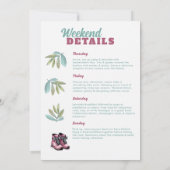 Camping Glamping Camp Wifey Bachelorette Party Kaart (Achterkant)