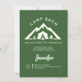 Camping Glamping Green 3-Daagse Vrijgezellenfeest Kaart (Voorkant)