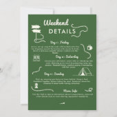 Camping Glamping Green 3-Daagse Vrijgezellenfeest Kaart (Achterkant)