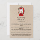 Camping Glamping Hurricane lantaarn Vrijgezellenfe Kaart (Voorkant)