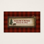 Camping, glamping, Natuur bruiloft voor Kaart (Achterkant)