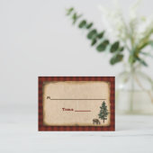 Camping, Glamping, Natuur Wedding Place Card Plaatskaartje (Staand voorkant)
