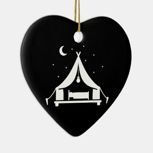 Camping glamping tent keramisch ornament (Rechts)