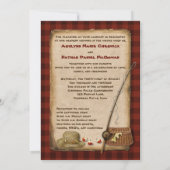 Camping, glamping, Vist, Natuur bruiloft uitnodige Kaart (Achterkant)