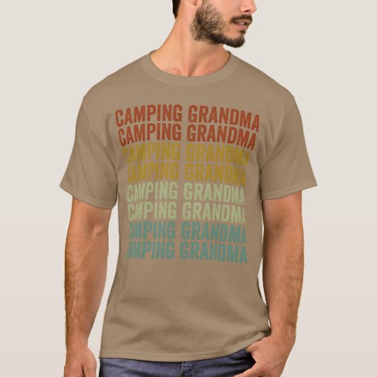 Camping Grandma Rv Camper Camping Grandma Glamping T-shirt (Voorkant)