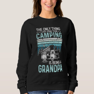 Camping Grandpa Retro buitenshuis grootouder Trui