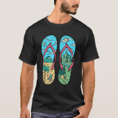 Camping Graphics in Sandals Campers T-shirt (Voorkant)