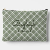 Camping Green Checkered Bridesmaid Etui (Voorkant)