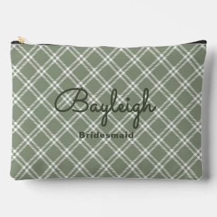 Camping Green Checkered Bridesmaid Etui
