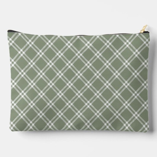 Camping Green Checkered Bridesmaid Etui (Achterkant)