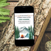 Camping Grill en Smores Camp Out Verjaardag Kaart