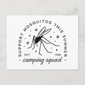 Camping groep mug grappige zomerkamp trip briefkaart (Voorkant)