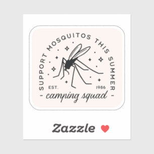 Camping groep mug grappige zomerkamp trip sticker