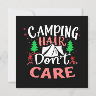 Camping Haar Doet Er Niet Toe Grappig