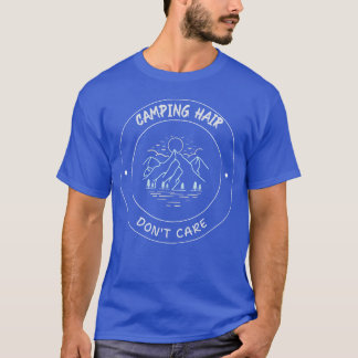 Camping haar doet er niet toe Grappige camping jon T-shirt