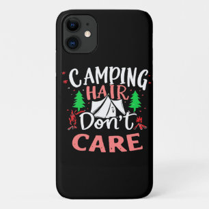 Camping Haar Niet Geïnteresseerd Grappig Case-Mate iPhone Case