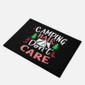 Camping Haar Niet Uitmaakt Grappig Deurmat (Schuin)