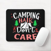 Camping Haar Niet Uitmaakt Grappig Muismat (Met muis)