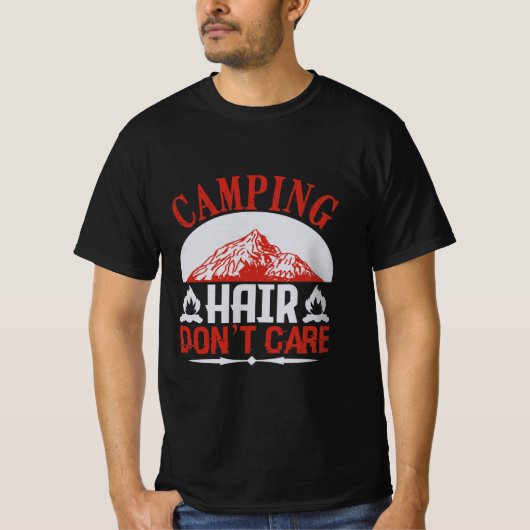 Camping hair don’t care Camping Gift T-shirt (Voorkant)