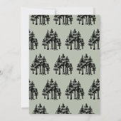 Camping Handgetekende Tent Mountain Boy 1e verjaar Kaart (Achterkant)