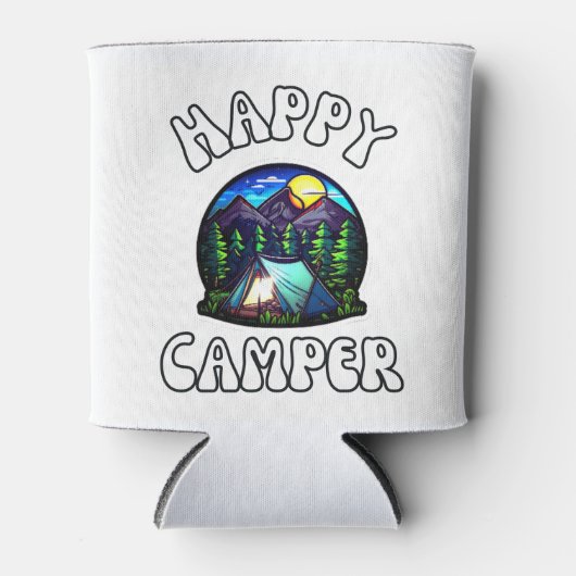 Camping Happy Campers Road Trip Family Vacking Blikjeskoeler (Voorkant)