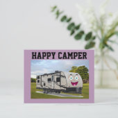 Camping Happy Retirement in de RV door Funnycoomb Briefkaart (Staand voorkant)