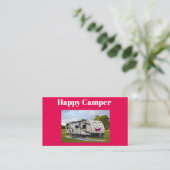 Camping Happy Retirement in de RV door Funnycoomb Visitekaartje (Staand voorkant)