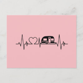 Camping Heartbeat-Briefkaart Briefkaart
