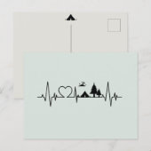 Camping Heartbeat-Briefkaart Briefkaart (Voorkant / Achterkant)