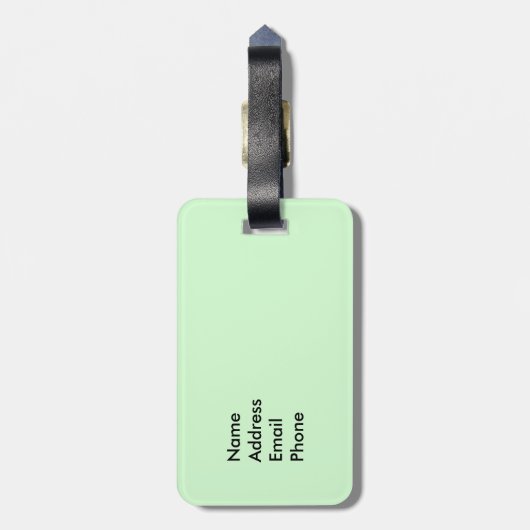 Camping Hedégel Bagagelabel (Achterkant verticaal)