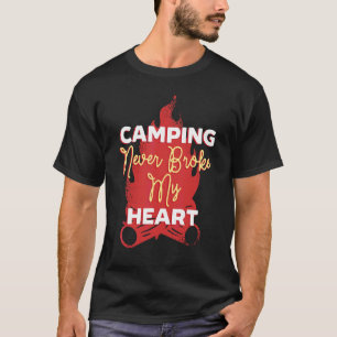 Camping heeft nooit mijn hartcamper Natuur Camp 1 T-shirt