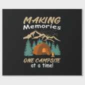 CAMPING Herinneringen maken Cadeaupapier (Vlak)