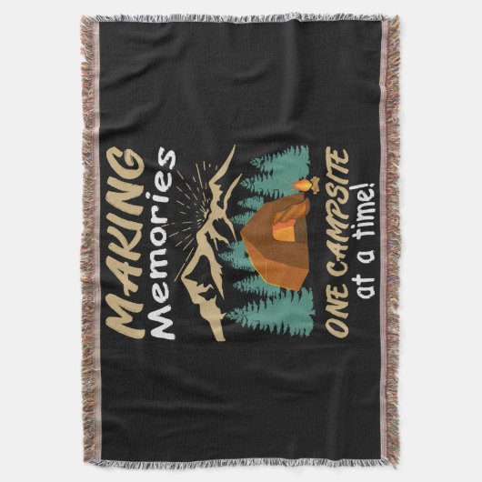 CAMPING Herinneringen maken Deken (Voorkant Verticaal)