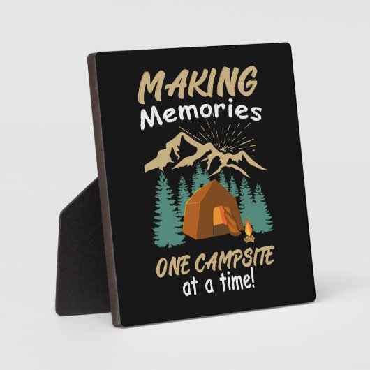 CAMPING Herinneringen maken Fotoplaat (Voorkant)