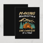 CAMPING Herinneringen maken Informatiekaartje (Voorkant / Achterkant)