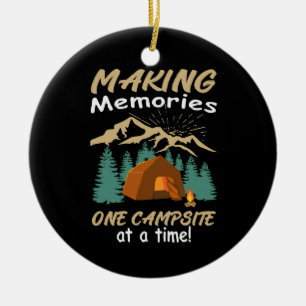 CAMPING Herinneringen maken Keramisch Ornament