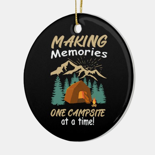 CAMPING Herinneringen maken Keramisch Ornament (Links)