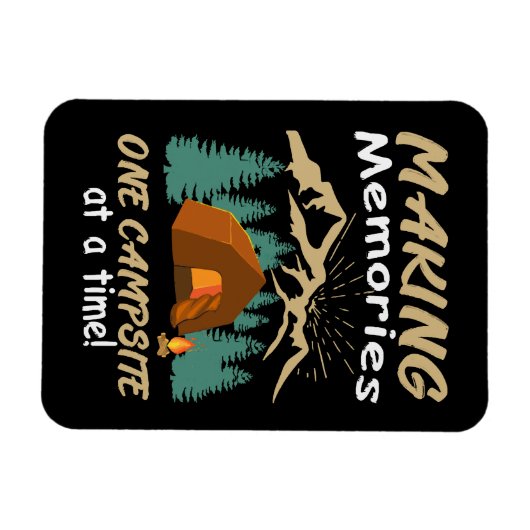 CAMPING Herinneringen maken Magneet (Horizontaal)