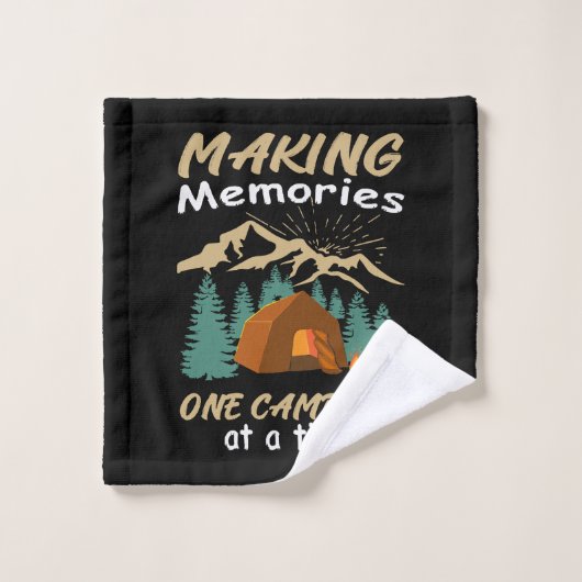CAMPING Herinneringen maken Washandje (Wasdoekje)