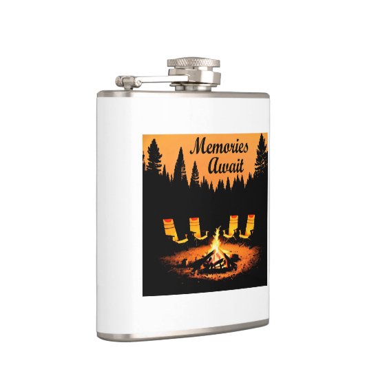 Camping Herinneringen wachten Heupfles (Rechts)