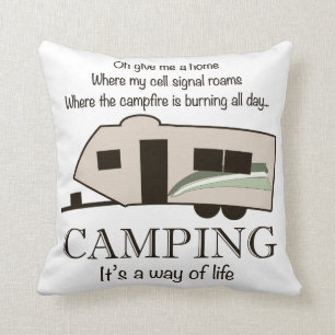 Camping: Het is een manier van leven Kussen
