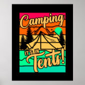 Camping Het is in Tenten Poster (Voorkant)