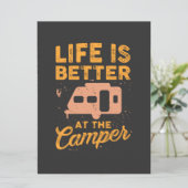 Camping - Het leven is beter in de Camper (Staand voorkant)