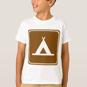Camping Highway Sign T-shirt